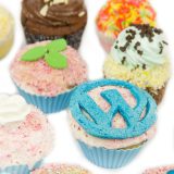カップケーキの中のワードプレスのマーク